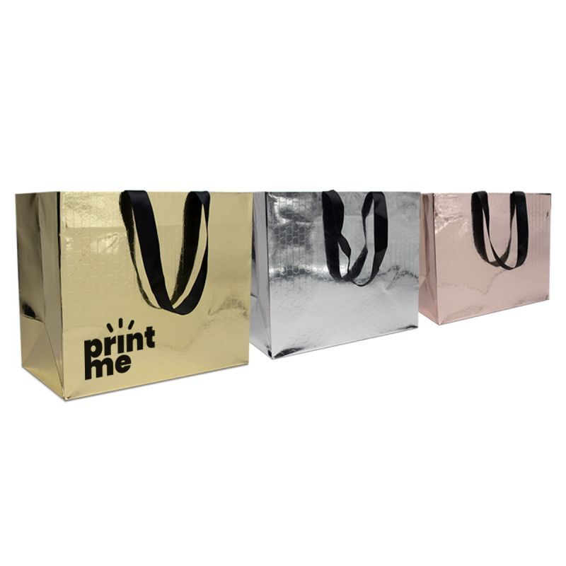 Luxe metallic papieren tassen laten bedrukken — ABC Brands