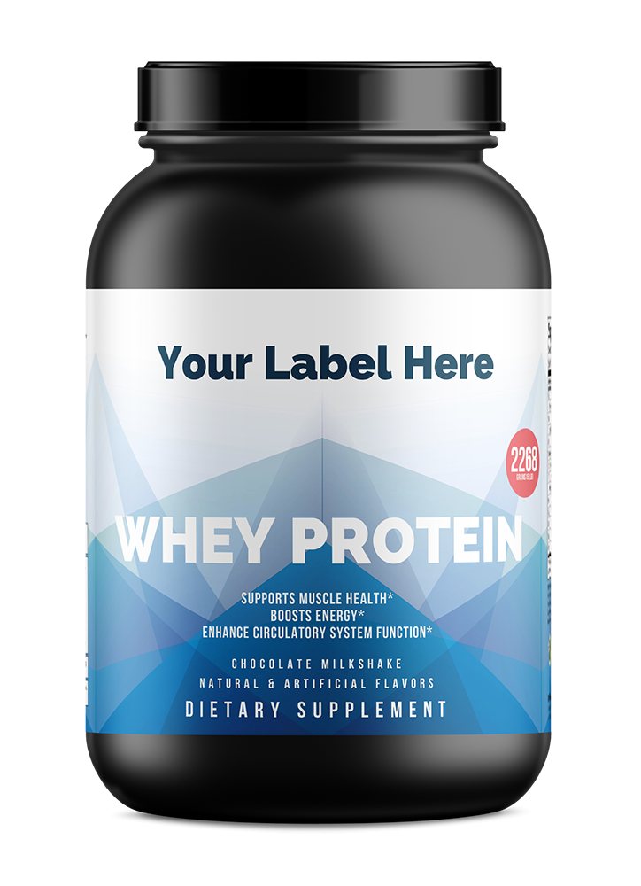 5lb Whey Protein Chocolate – 70 servings onder eigen merk — ABC Brands