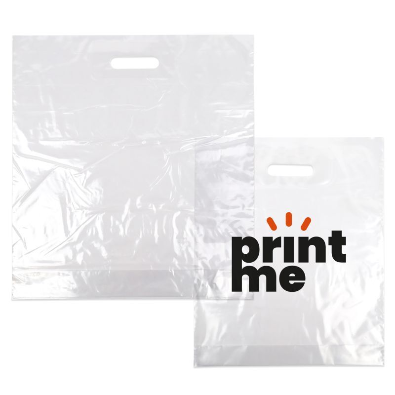 Budget plastic tassen - Transparant laten bedrukken — ABC Brands