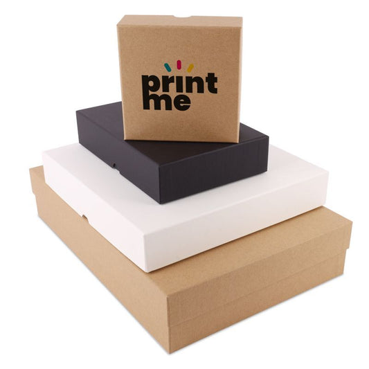 Luxe dozen met structuurpapier en deksel laten bedrukken — ABC Brands