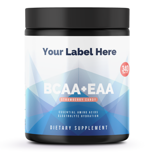 BCAA + EAA Strawberry Candy 300g w/Natural Flavor - officiele Rocktomic-productafbeelding [RT-OFFICIAL:ROC014:HERO:v1:2EED254C9E0D]