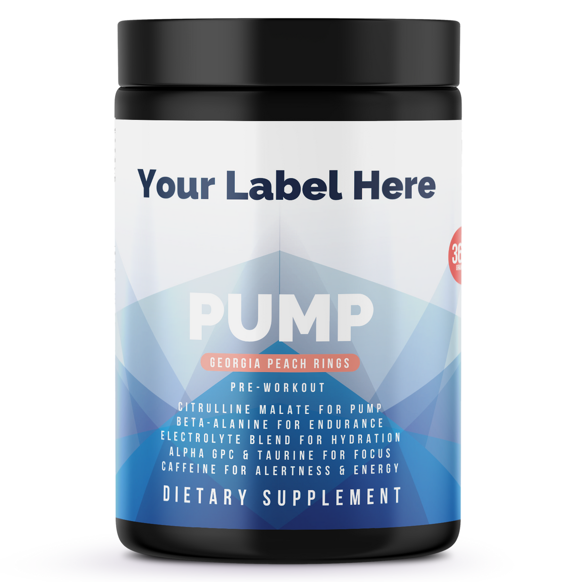 Pump Pre-Workout Georgia Peach Rings 312g - officiele Rocktomic-productafbeelding [RT-OFFICIAL:ROC018:HERO:v1:A7595650DD65]