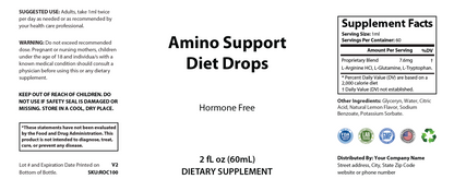 Amino Support Diet Drops - officieel labelvoorbeeld [RT-OFFICIAL:ROC100:LABEL:v1:5AF3747D9560]