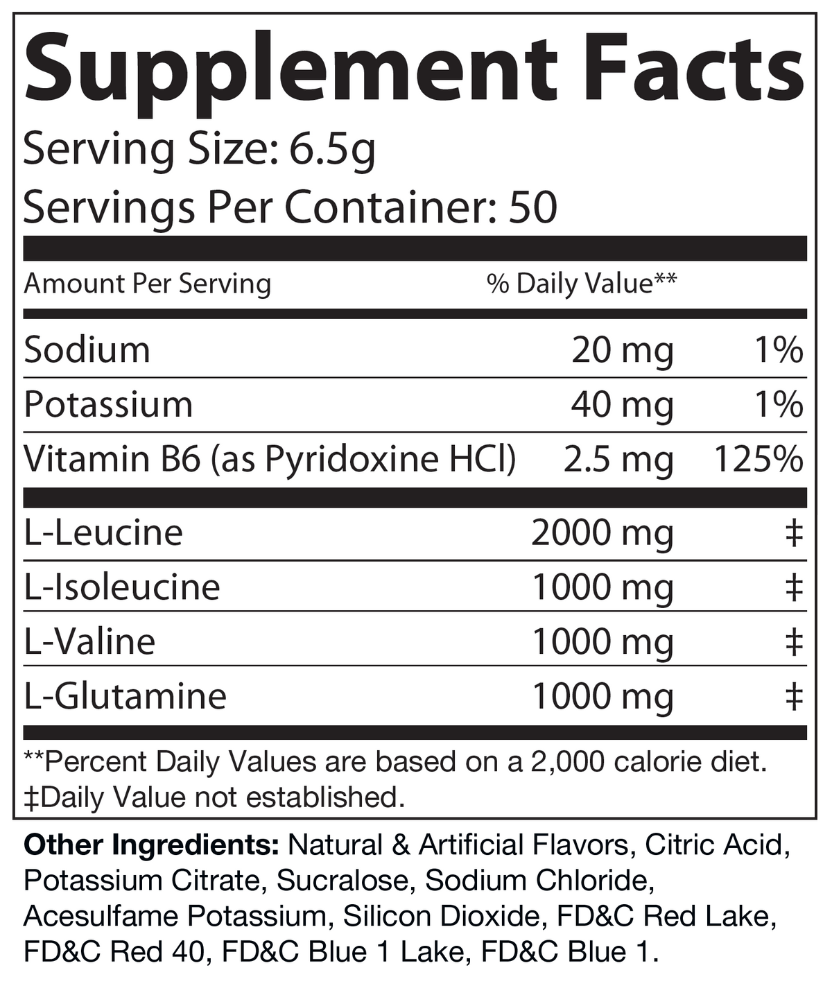 BCAA Grape 325g – 50 servings - voedingswaarden en ingredienten [RT-OFFICIAL:ROC107M:FACTS:v1:DBE09FDEEF66]