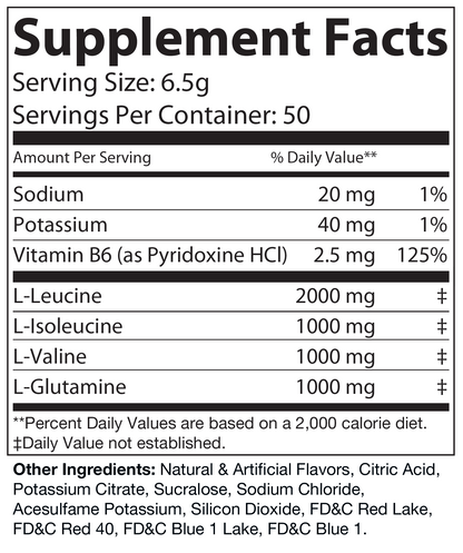 BCAA Grape 325g – 50 servings - voedingswaarden en ingredienten [RT-OFFICIAL:ROC107M:FACTS:v1:DBE09FDEEF66]
