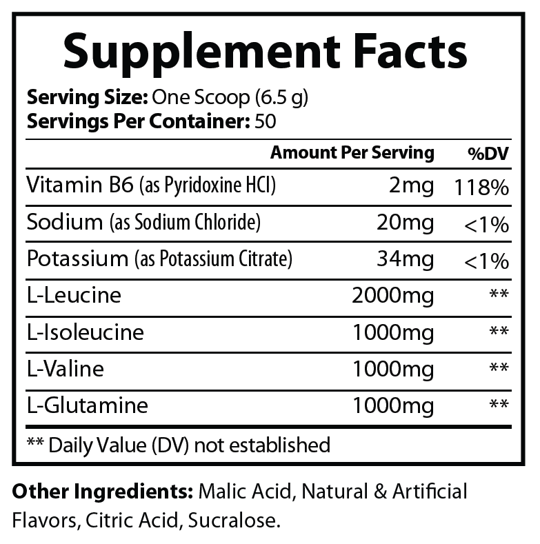 BCAA Lemon Lime 325g – 50 servings - voedingswaarden en ingredienten [RT-OFFICIAL:ROC110M:FACTS:v1:F38BB6C8965D]