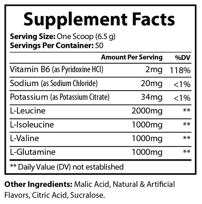 BCAA Lemon Lime 325g – 50 servings - voedingswaarden en ingredienten [RT-OFFICIAL:ROC110M:FACTS:v1:F38BB6C8965D]