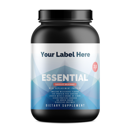 2.9lb Essential Meal Replacement Protein Chocolate Milkshake w/0% Added Sugar - officiele Rocktomic-productafbeelding [RT-OFFICIAL:ROC1205:HERO:v1:60AA47699486]