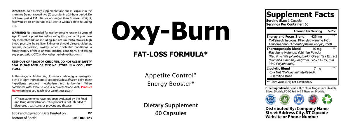 Oxy Burn - officieel labelvoorbeeld [RT-OFFICIAL:ROC123:LABEL:v1:D1224B91C906]