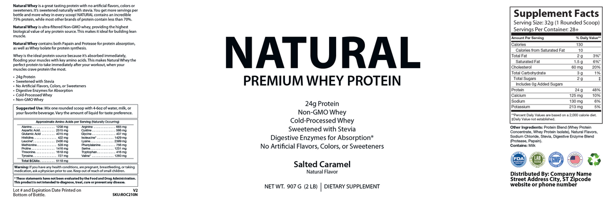 2lb Whey Natural Salted Caramel – 28 serv. - officieel labelvoorbeeld [RT-OFFICIAL:ROC210N:LABEL:v1:DFE6A5184929]