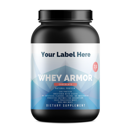 2lb Whey Armor Natural Protein Chocolate w/Stevia & Natural Flavor Non-GMO - officiele Rocktomic-productafbeelding [RT-OFFICIAL:ROC2201N:HERO:v1:A21A9450DFC4]