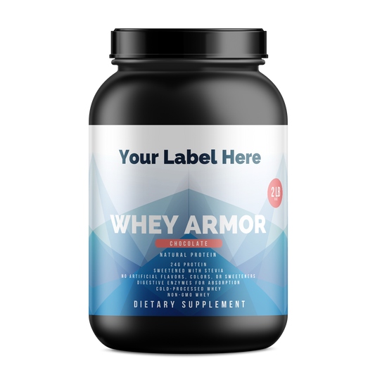 2lb Whey Armor Natural Protein Chocolate w/Stevia & Natural Flavor Non-GMO - officiele Rocktomic-productafbeelding [RT-OFFICIAL:ROC2201N:HERO:v1:A21A9450DFC4]