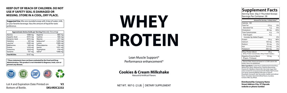 2lb Whey Cookies and Cream – 28 servings - officieel labelvoorbeeld [RT-OFFICIAL:ROC2232:LABEL:v1:460298F31540]