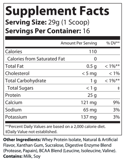 1lb 100% Whey Armor Isolate Protein Vanilla - voedingswaarden en ingredienten [RT-OFFICIAL:ROC2821:FACTS:v1:42E0F73C3133]
