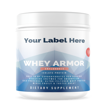 1lb Whey Armor Isolate Protein Unflavored - officiele Rocktomic-productafbeelding [RT-OFFICIAL:ROC2851:HERO:v1:9D47B439B334]