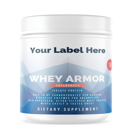 1lb Whey Armor Isolate Protein Unflavored - officiele Rocktomic-productafbeelding [RT-OFFICIAL:ROC2851:HERO:v1:9D47B439B334]