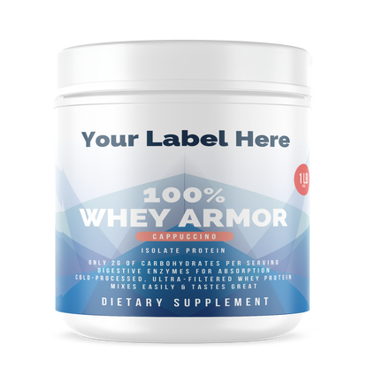 1lb 100% Whey Armor Isolate Protein Cappuccino - officiele Rocktomic-productafbeelding [RT-OFFICIAL:ROC2861:HERO:v1:F38944242E90]