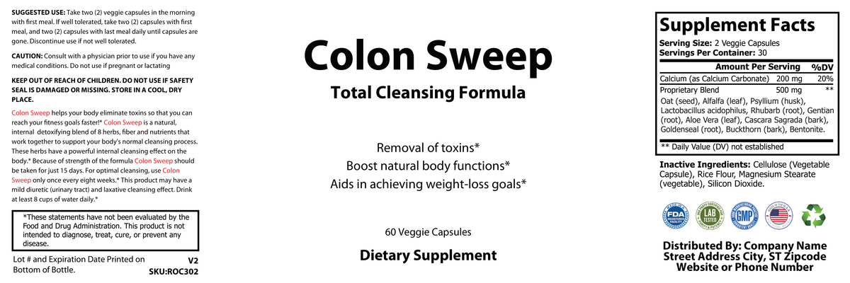 Colon Sweep - officieel labelvoorbeeld [RT-OFFICIAL:ROC302:LABEL:v1:C332AD5FC2AF]