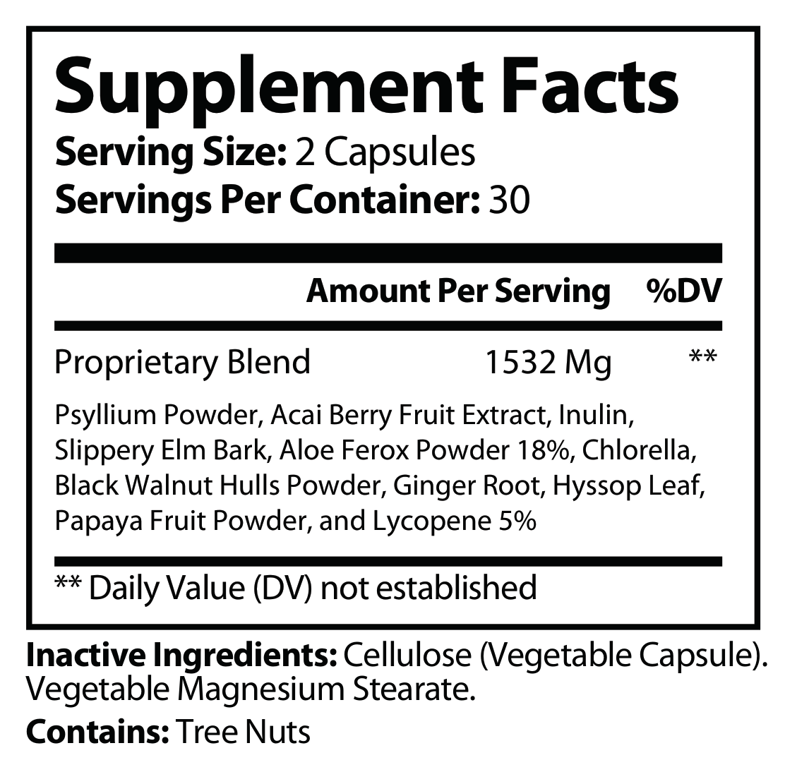 Max Detox W/Acai Berry - voedingswaarden en ingredienten [RT-OFFICIAL:ROC304:FACTS:v1:585841473013]
