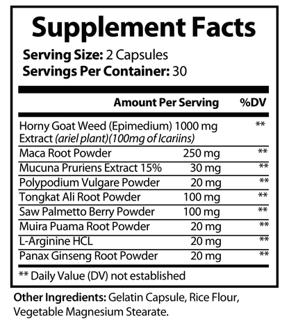 Horny Goat Weed Blend - voedingswaarden en ingredienten [RT-OFFICIAL:ROC501:FACTS:v1:E38B8299E22D]