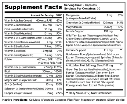Ultra Vita For Women - voedingswaarden en ingredienten [RT-OFFICIAL:ROC507W:FACTS:v1:B5840A6094D2]