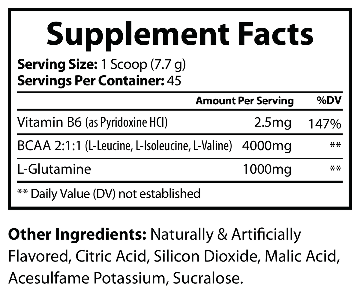 BCAA (Fruit Punch) - voedingswaarden en ingredienten [RT-OFFICIAL:ROC603:FACTS:v1:0FB7D5981C01]
