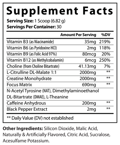 Pre-Workout (Fruit Punch) - voedingswaarden en ingredienten [RT-OFFICIAL:ROC605:FACTS:v1:1A49760049E5]