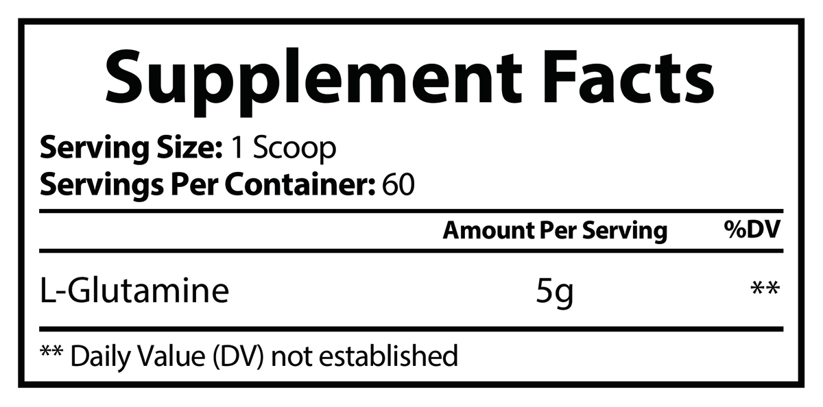 Glutamine Powder 300g - voedingswaarden en ingredienten [RT-OFFICIAL:ROC610:FACTS:v1:8D05F38FBEDA]