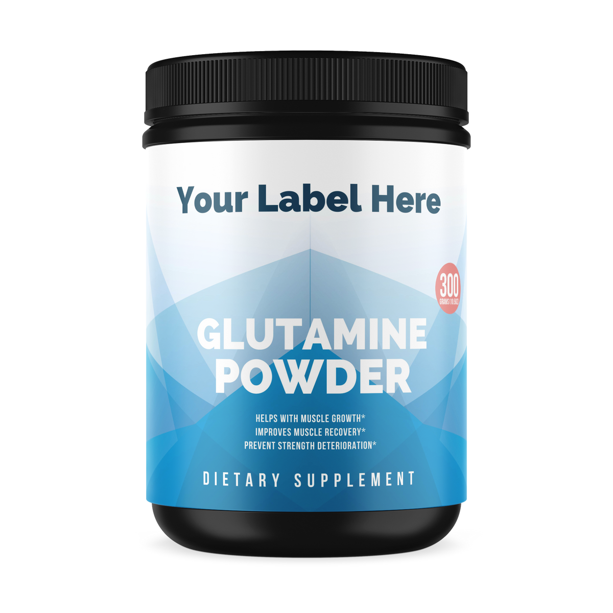Glutamine Powder 300g - officiele Rocktomic-productafbeelding [RT-OFFICIAL:ROC610:HERO:v1:27B39B82EAEE]