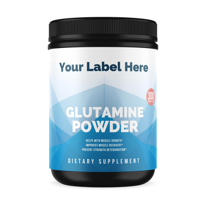 Glutamine Powder 300g - officiele Rocktomic-productafbeelding [RT-OFFICIAL:ROC610:HERO:v1:27B39B82EAEE]