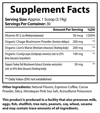 Nature's Espresso Coffee w/Organic Mushroom Complex - voedingswaarden en ingredienten [RT-OFFICIAL:ROC618:FACTS:v1:B558C0A60B68]