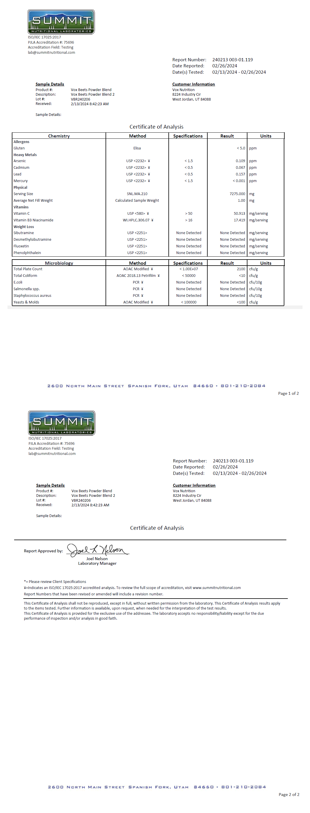 Nitric Boost – Organic Beet Root Powder - officieel analysecertificaat (COA) [RT-OFFICIAL:ROC620:COA:v1:D9056E1FEDCC]