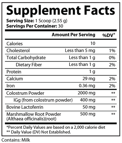 Primal Colostrum Powder 76.5g - voedingswaarden en ingredienten [RT-OFFICIAL:ROC621:FACTS:v1:7BDAF7CA25F7]