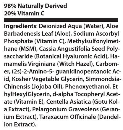 Vitamin C Serum 2oz - voedingswaarden en ingredienten [RT-OFFICIAL:ROC714:FACTS:v1:1EF95E75CC9D]