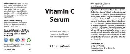Vitamin C Serum 2oz - officieel labelvoorbeeld [RT-OFFICIAL:ROC714:LABEL:v1:3D77D1381A59]