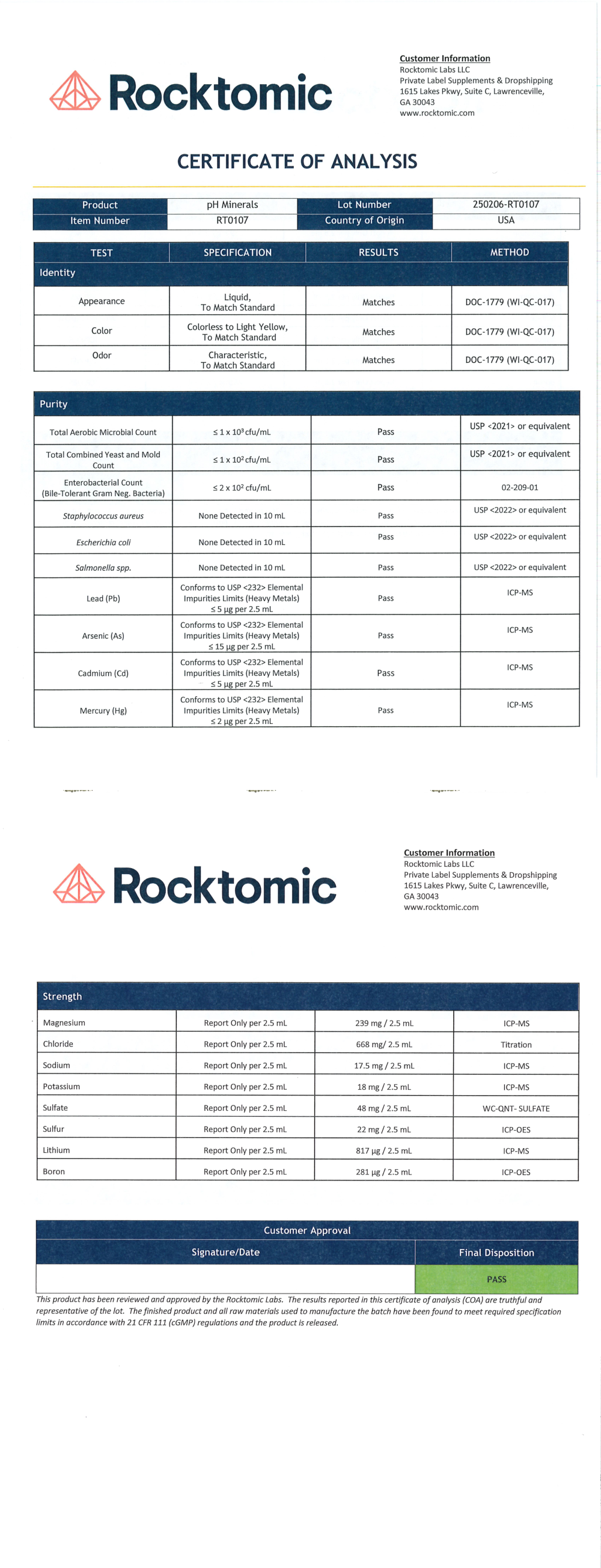 Premium Mineral Complex 2 fl oz - officieel analysecertificaat (COA) [RT-OFFICIAL:ROC720:COA:v1:553C382CDC23]
