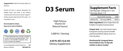 Liquid D3 Ultra 0.43 fl oz - officieel labelvoorbeeld [RT-OFFICIAL:ROC723:LABEL:v1:E86C79F3FE53]