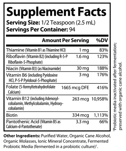 Fermented Vitamin B Complex 8 fl oz - voedingswaarden en ingredienten [RT-OFFICIAL:ROC731:FACTS:v1:06AB57DA38D6]