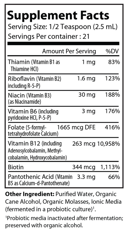Fermented Vitamin B Complex 2 fl oz - voedingswaarden en ingredienten [RT-OFFICIAL:ROC732:FACTS:v1:6F52884C8C9B]