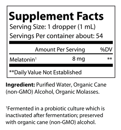 Fermented Melatonin 2 fl oz - voedingswaarden en ingredienten [RT-OFFICIAL:ROC733:FACTS:v1:23BE2DA6319F]
