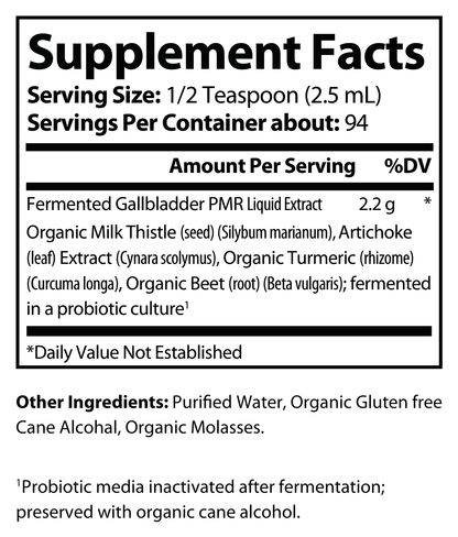 Fermented Gallbladder Support 8 fl oz - voedingswaarden en ingredienten [RT-OFFICIAL:ROC734:FACTS:v1:4C88630FD6ED]