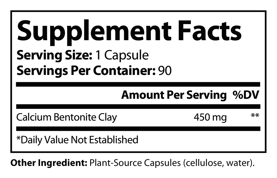 Bentonite Clay Detox Plus - voedingswaarden en ingredienten [RT-OFFICIAL:ROC743:FACTS:v1:9CEC80A632FB]