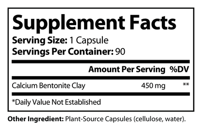Bentonite Clay Detox Plus - voedingswaarden en ingredienten [RT-OFFICIAL:ROC743:FACTS:v1:9CEC80A632FB]