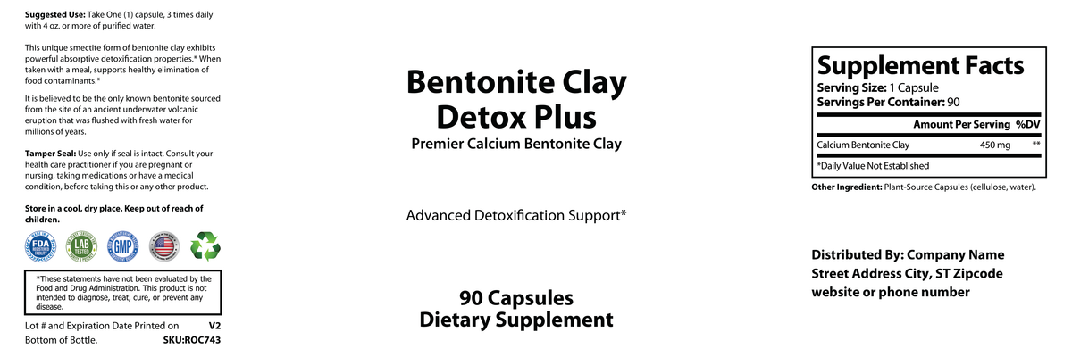 Bentonite Clay Detox Plus - officieel labelvoorbeeld [RT-OFFICIAL:ROC743:LABEL:v1:3FFD5DBE18F3]