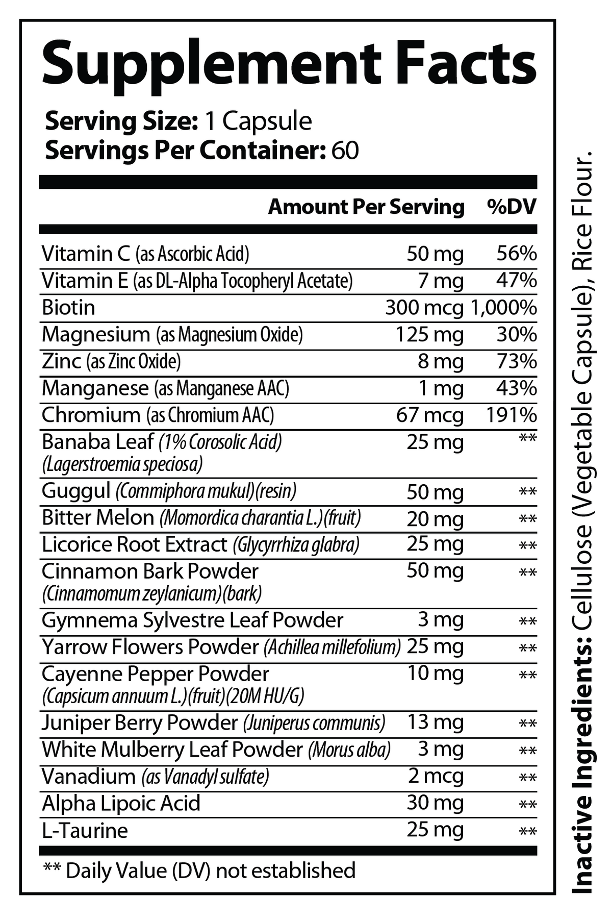 Blood Sugar Ultra - voedingswaarden en ingredienten [RT-OFFICIAL:ROC803:FACTS:v1:AD4280E77C34]