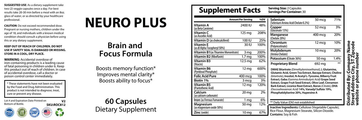Neuro Plus Brain and Focus - officieel labelvoorbeeld [RT-OFFICIAL:ROC812:LABEL:v1:971CE1EA60E7]