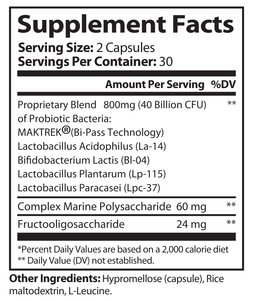 Probiotic – 40 Billion CFU - voedingswaarden en ingredienten [RT-OFFICIAL:ROC816:FACTS:v1:7AB626D79A8E]
