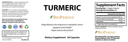 Turmeric w/BioPerine – 650mg - officieel labelvoorbeeld [RT-OFFICIAL:ROC818:LABEL:v1:79583778910B]