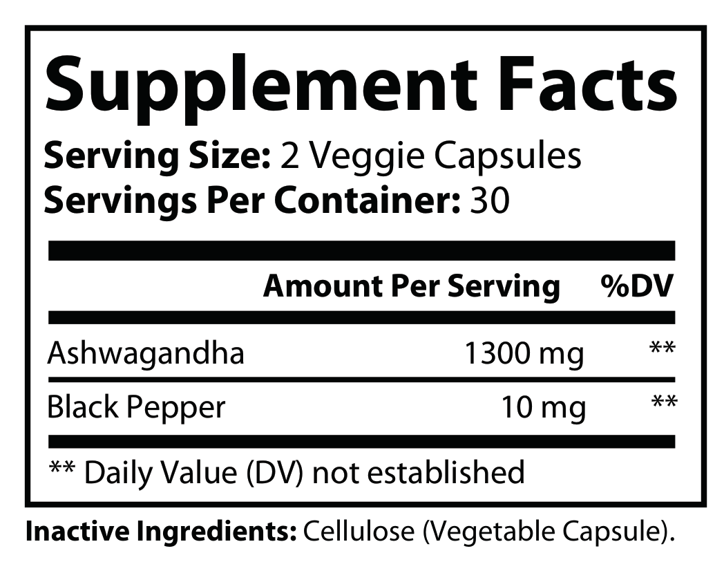 Ashwagandha - voedingswaarden en ingredienten [RT-OFFICIAL:ROC822:FACTS:v1:D6FEC51822C9]