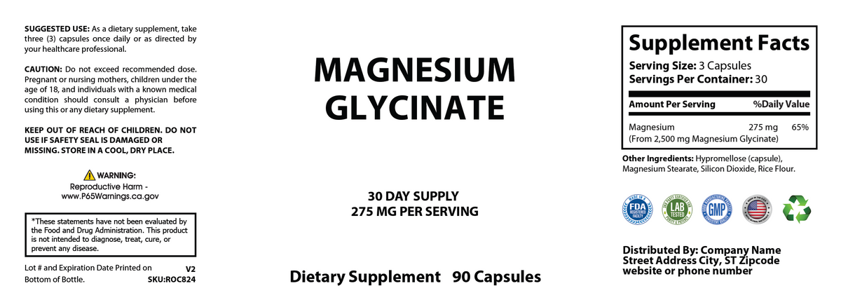 Magnesium Glycinate - officieel labelvoorbeeld [RT-OFFICIAL:ROC824:LABEL:v1:7E8864511497]